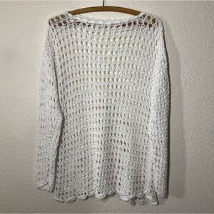 Rico White Crochet Top Size S/M